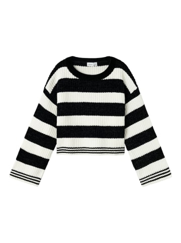 name it Pullover NKFNOLEA LS SHORT KNIT in black