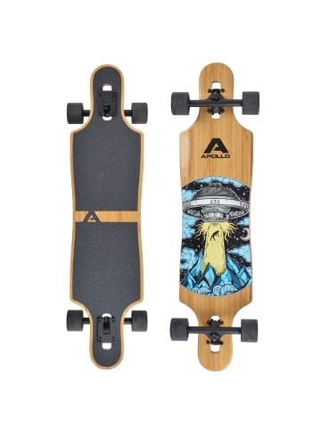 Apollo Twin Tip DT Fiberglas Longboard " Nevada " in holz