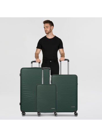 Franky Dallas 3.0 4 Rollen Kofferset 3-teilig mit Dehnfalte in olive