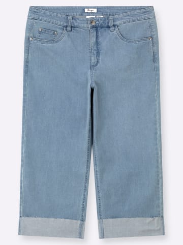 sheego 7/8-Jeans in blue-bleached