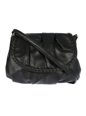 Bag Street Umhängetasche, Abendtasche Kunstleder schwarz ca. 23cm