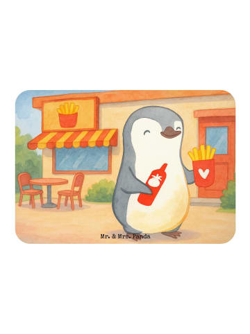 Mr. & Mrs. Panda magnet Pinguin Pommes Design ohne Spruch in Weiß