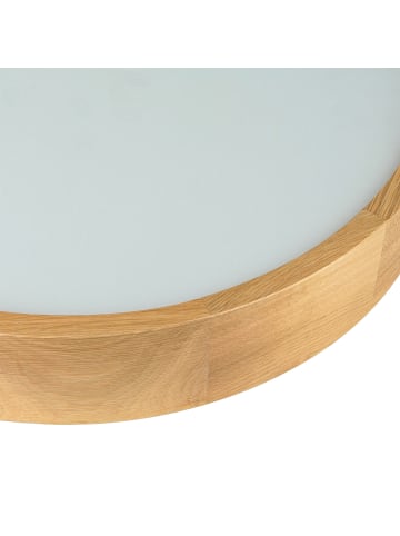 Licht-Erlebnisse Deckenlampe Ø 47 x (H)8 cm in KieferKiefer