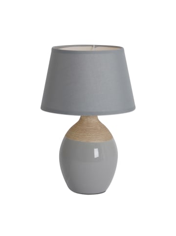 näve Tischleuchte "TALI" in grau - (L)20 cm x (B)20 cm x (H)28 cm