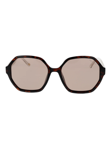 Skechers Frauen Sonnenbrille Geometrisch Braun
