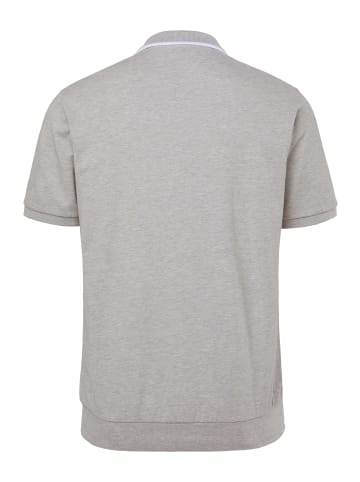 Men Plus Poloshirt in grau melange