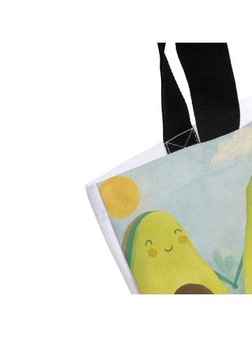 Mr. & Mrs. Panda Shopper Avocado Pärchen Design mit Spruch in Weiß