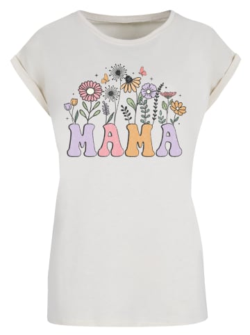 F4NT4STIC T-Shirt Muttertags Blumen Mama in Whitesand