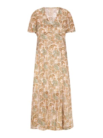 VIRITA Women Dress in Cream Multicolor