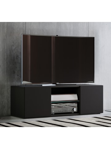 VCM  Holz TV Lowboard Möbel Fernsehschrank Lowina L in Schwarz