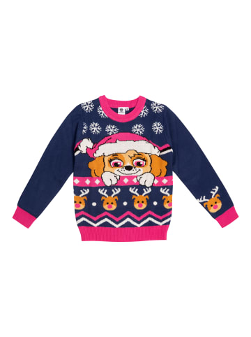 United Labels Paw Patrol Winterpullover Skye Winter Strick Pullover Ugly in blau