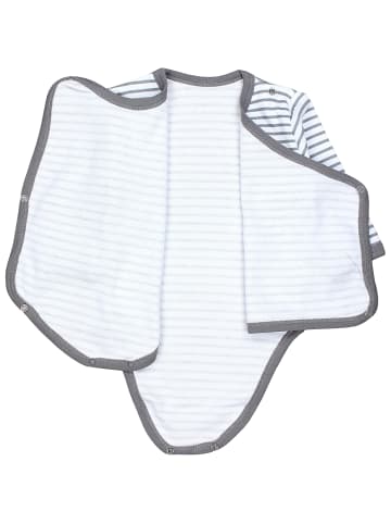 TupTam Baby Langarm Wickelbody im 5er Set in blau/grau