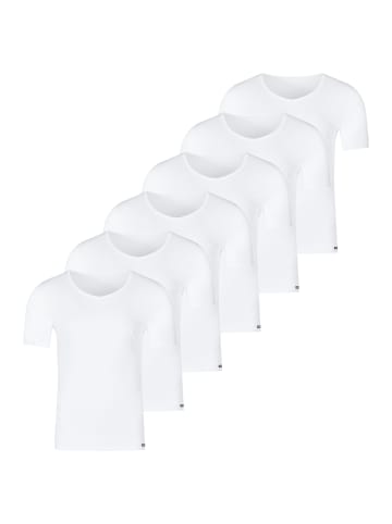 Skiny Unterhemd / Shirt Kurzarm Basis in Weiß