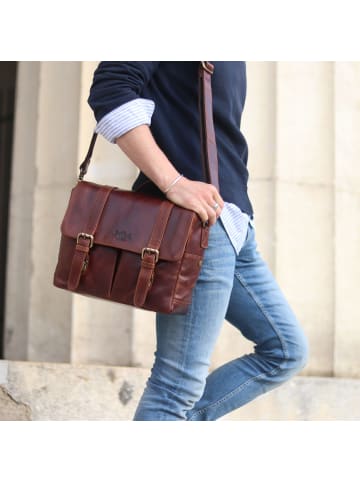 SID & VAIN Leder-Kameratasche echt Leder Kamera groß | Ledertasche braun HEATHROW in braun