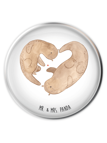 Mr. & Mrs. Panda Stöpsel Otter Herz ohne Spruch in Weiß
