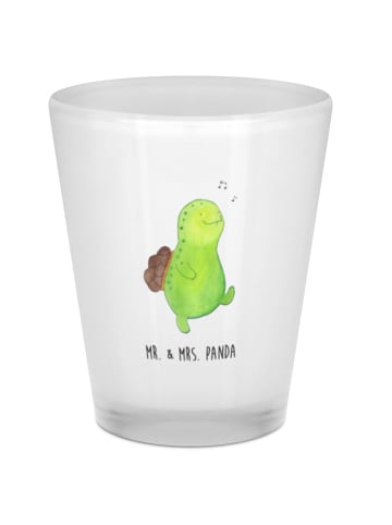 Mr. & Mrs. Panda Schnapsglas Schildkröte Pfeifen ohne Spruch in Transparent