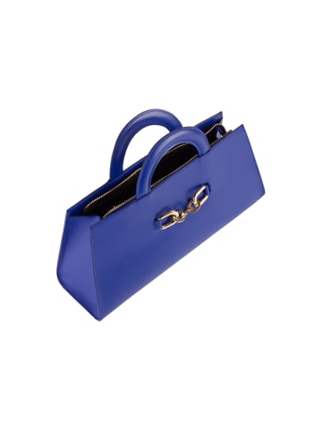 faina Henkeltasche Aus Leder in Blau