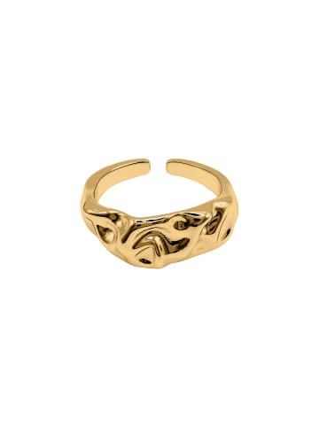 Steel_Art OneSize Ring Damen Celeste silberfarben poliert in goldfarben