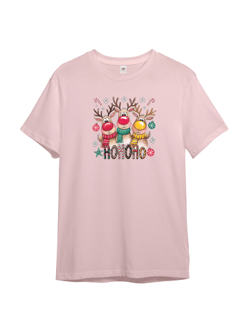 PAULGOS Kinder T-Shirt, HOHOHO in Rosa