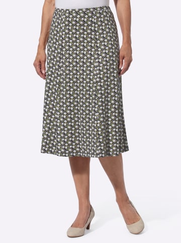 Sieh an! Jersey-Rock in pistazie-marine-bedruckt