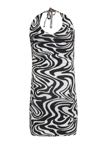Swirly Damen Kleid in WOLLWEISS SCHWARZ