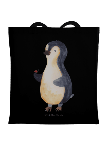 Mr. & Mrs. Panda Laptoptasche Pinguin Marienkäfer ohne Spruch in Schwarz
