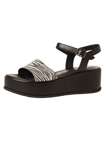 Tamaris Sandalette in BLACK/ZEBRA