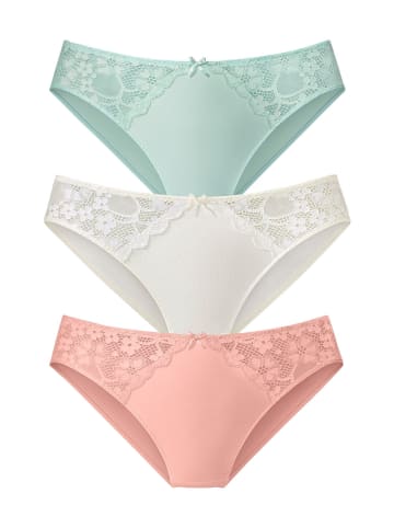 PETITE FLEUR Slip in pfirsich+mint+creme