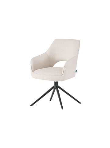 DUBI Möbel 2er-Set: Drehstuhl THOMAS-ANNA in Weiß - (B)57 x (H)86 x  (T)63 cm