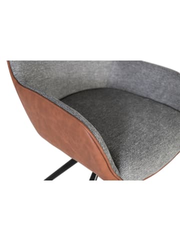 Giner y Colomer 2-er Set: Drehstühle gepolstert mit Stoff in Gray