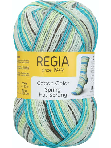 Regia Handstrickgarne 4-fädig Cotton Color, 100g in Spring sky