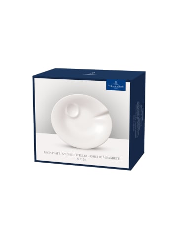 Villeroy & Boch 2er Set Spaghetti-Teller Pasta Passion in Weiß 31 x 27 cm