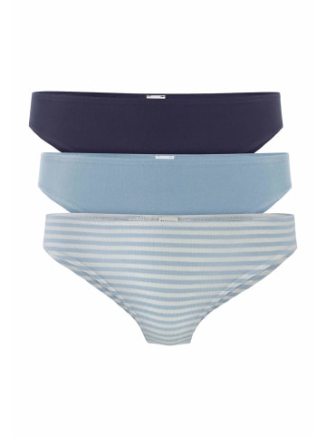 Hessnatur Slip Regular Cut 3er Pack in himmelblau