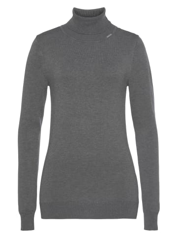 Bruno Banani Rollkragenpullover in grau melange