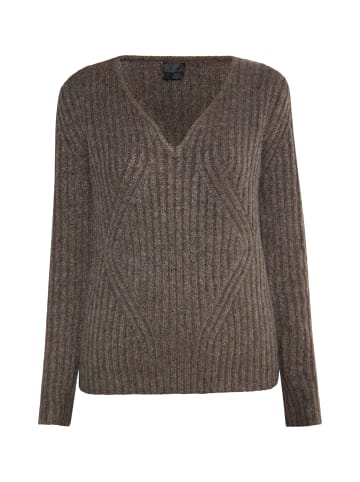 DreiMaster Damen Strickpullover in Braun
