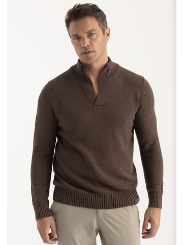 Pullover in braun