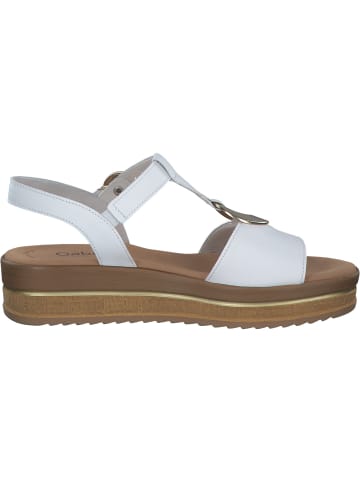 Gabor Keilsandaletten in weiss (gold)