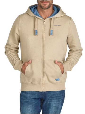 DENIMFY Sweatjacke DFLeo in Beige