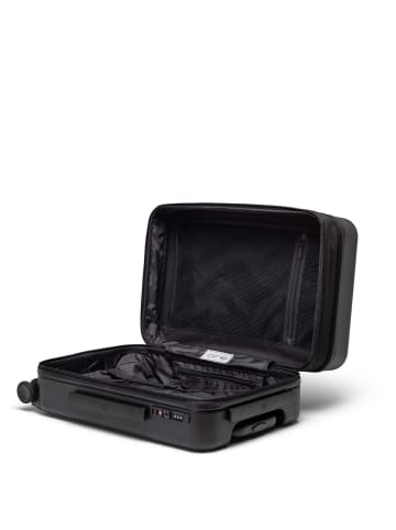 Herschel Heritage Hardshell - 4-Rollen Kabinentrolley 55 cm erw. (ash rose) in schwarz