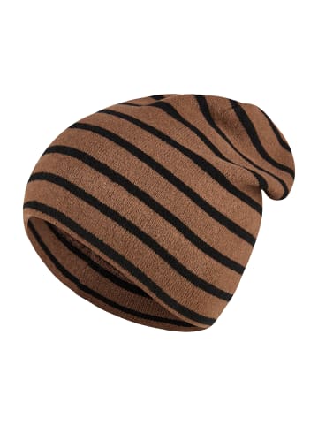 Sterntaler Beanie Streifen in hellbraun