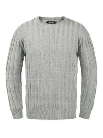 INDICODE Strickpullover IDPauletta 35415MM Strickpulli aus Grobstrick in Grau