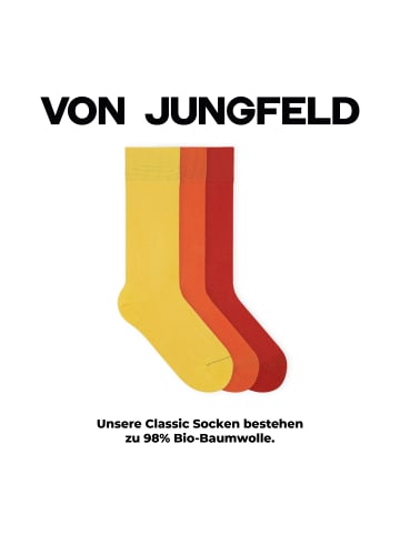 von Jungfeld Classic Socken-Set Signature Innenbund in Sunrise