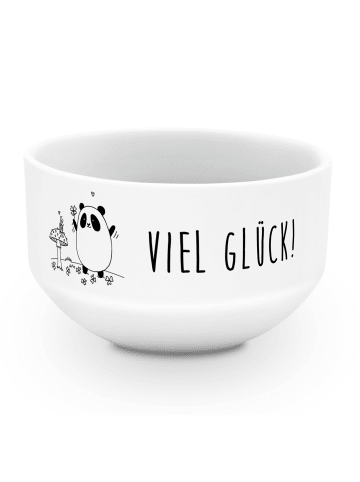Mr. & Mrs. Panda Müslischale Panda Glück mit Spruch in Weiß