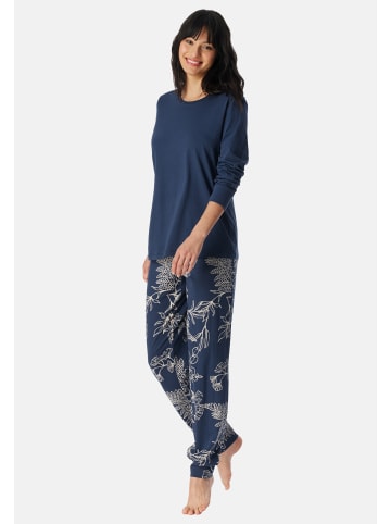 Schiesser Schlafanzug Comfort Essentials in Admiral
