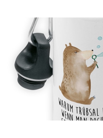 Mr. & Mrs. Panda Wasserflasche Bär Seifenblasen mit Spruch in Weiß