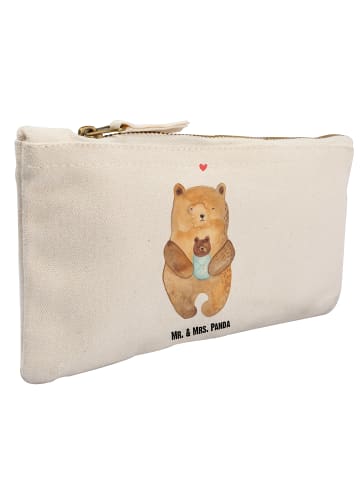 Mr. & Mrs. Panda Federtasche Bär Baby ohne Spruch in Weiß