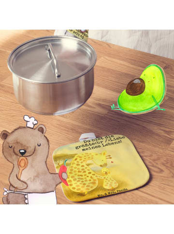 Mr. & Mrs. Panda Topflappen Giraffe Kind Design mit Spruch in Weiß