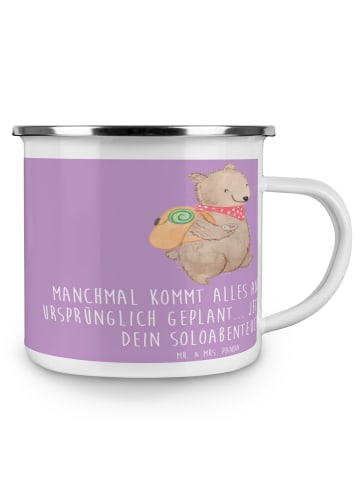 Mr. & Mrs. Panda Teetasse Scheidung Soloabenteuer mit Spruch in Lavendeltraum