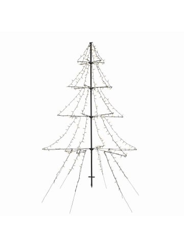 MARELIDA LED Weihnachtsbaum Lichterbaum für Außen aufklappbar H: 3m
