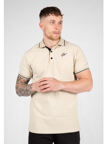 Gorilla Wear Polo - Delano - Beige/Schwarz